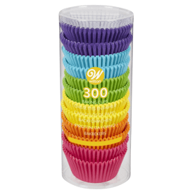 baking cups - rainbow brights